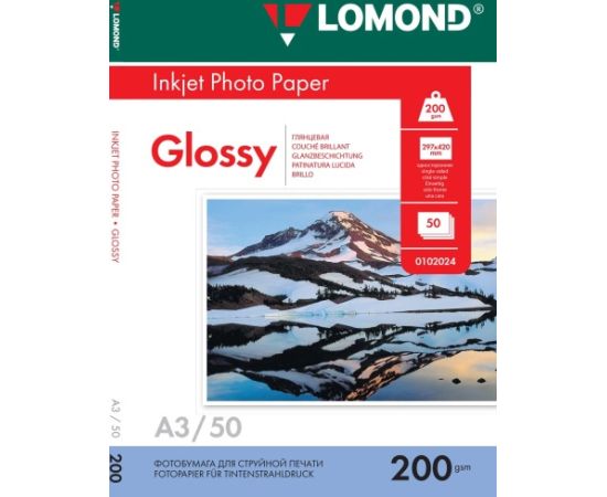 Lomond Photo Inkjet Paper Glossy 200 g/m2 A3, 50 sheets