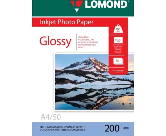 Lomond Photo Inkjet Paper Glossy 200 g/m2 A4, 50 sheets