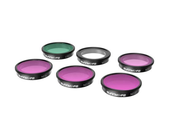 Set of 6 filters MCUV+CPL+ND4+ND8+ND16+ND32 Sunnylife for Insta360 GO 3/2