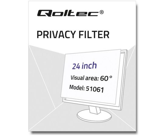 Qoltec 51061 Privacy filter 24" | 16:10