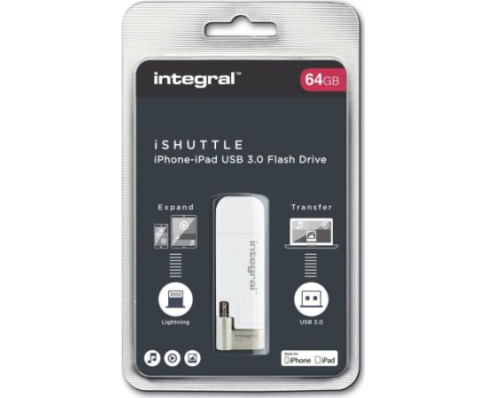 Pendrive Integral iShuttle, 64 GB  (INFD64GBISHUTTLE)