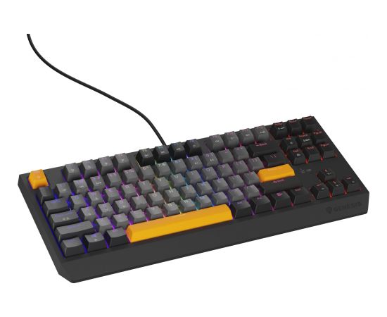 Klaviatūra Genesis THOR 230 TKL ANCHOR GRAY NEGATIVE US RGB OUTEMU RED