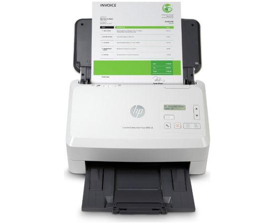 HP ScanJet Enterprise Flow 5000 s5 Scanner - A4 Color 600dpi, Sheetfeed Scanning, Automatic Document Feeder, Auto-Duplex, OCR Scan to Text, 65ppm, 7500 pages per day   6FW09A#B19