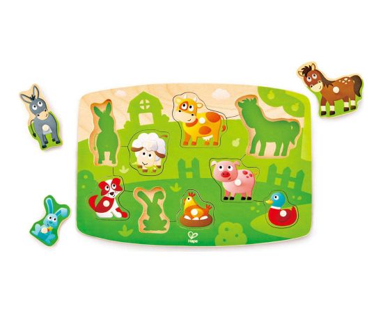 HAPE Farmyard Peg Puzzle,  E1408A