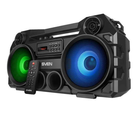 Speaker SVEN PS-580, black (36W, TWS, Bluetooth, FM, USB, microSD, LED-display, RC, 2000mA*h)