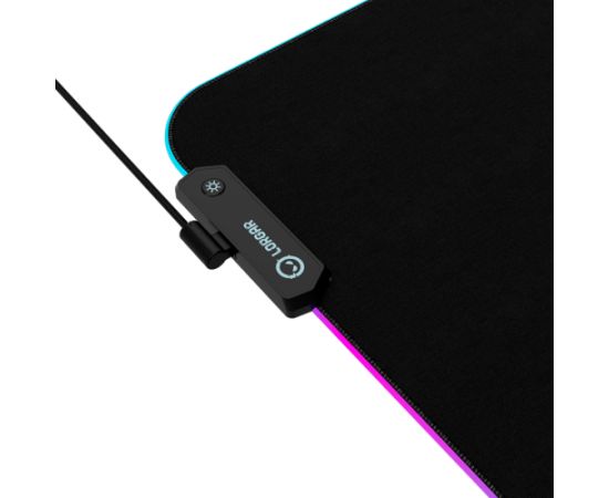 Lorgar Steller 913, Gaming mouse pad, High-speed surface, anti-slip rubber base, RGB backlight, USB connection, Lorgar WP Gameware support, size: 360mm x 300mm x 3mm, weight 0.250kg