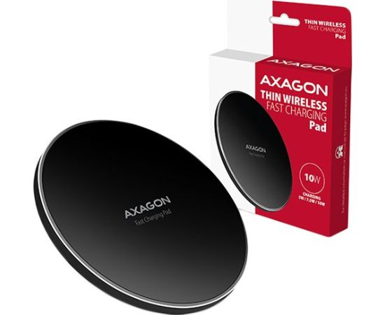 AXAGON WDC-P10T thin Wireless Fast Charging Pad, Qi 5/7.5/10W, micro USB