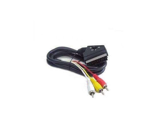 Gembird cable EURO/ 3x RCA, BIDIRECTIONAL, 1.8M