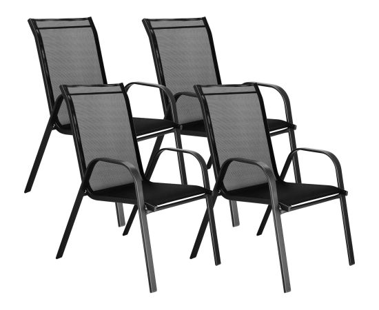 Садовый стул Springos GF0071 73 X 55.5 X 93 см, чёрный