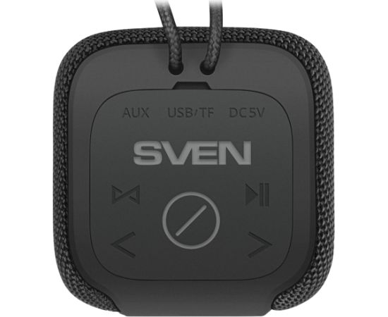 Speaker SVEN PS-205, black (12W, Waterproof (IPx6), TWS, Bluetooth, FM, USB, microSD, 1500mA*h)