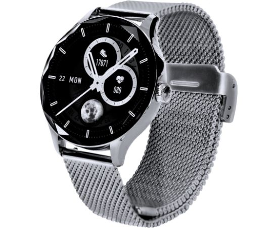 Garett Smartwatch Viva Silver steel Умные часы AMOLED / IP67 / Find your phone / Music playback control