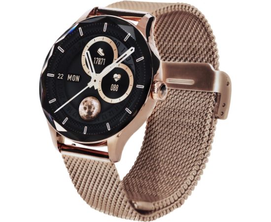 Garett Smartwatch Viva gold steel Умные часы AMOLED / IP67 / Find your phone / Music playback control