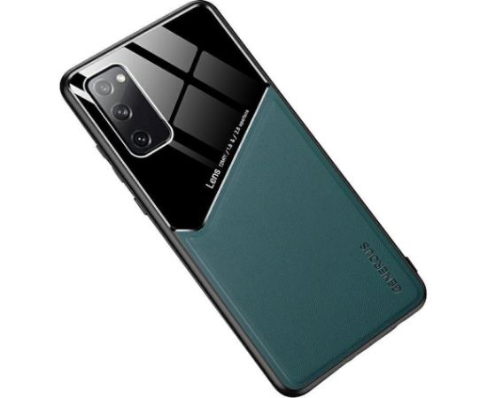 Mocco Lens Leather Back Case Aizmugurējais Ādas Apvalks Samsung Galaxy S21 Ultra Zaļš