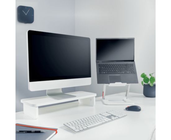 Leitz 64340001 monitor mount / stand 61 cm (24") White Desk
