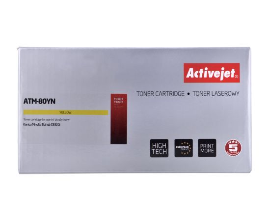 Activejet ATM-80YN toner (replacement for Konica Minolta TNP80Y; Supreme; 9000 pages; yellow)
