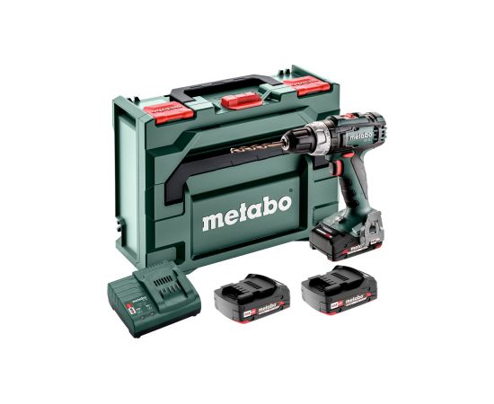 Urbjmašīna-skrūvgriezis Metabo BS 18 L Set; 18 V; 3x2,0 Ah akum.