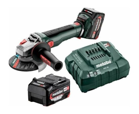 Leņķa slīpmašīna Metabo WB 18 LT BL 11-125 Quick; 18 V; 2x5,2 Ah akum.