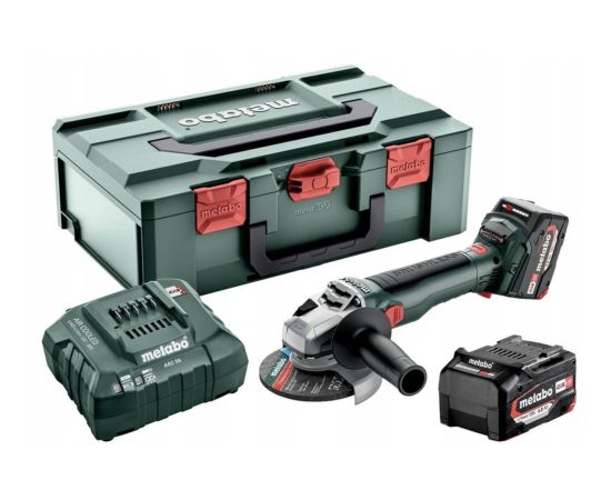 Leņķa slīpmašīna Metabo W 18 LT BL 11-125; 18 V; 2x4,0 Ah akum.