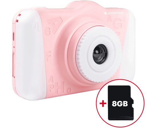 Agfaphoto AGFA Realikids Cam 2 Pink + 8GB SD Card