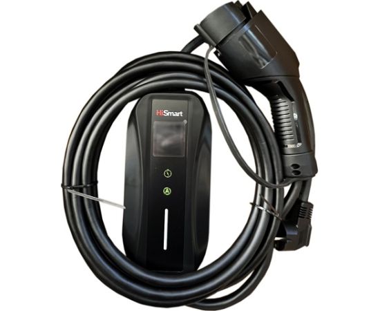 Hismart Зарядное устройство для электромобилей Type 1 -Schuko (220V), 6-16A, 3.5кВт, 1-фазный, 5м