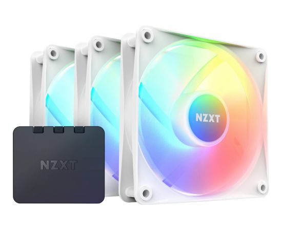 NZXT F120 RGB Core Triple Pack 120x120x26, case fan (white, pack of 3, incl. RGB controller)