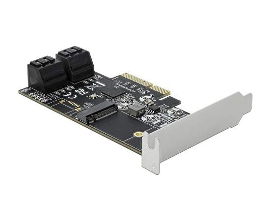 DeLOCK 4P SATA & 1Slot M.2 PCIe x4 -LP