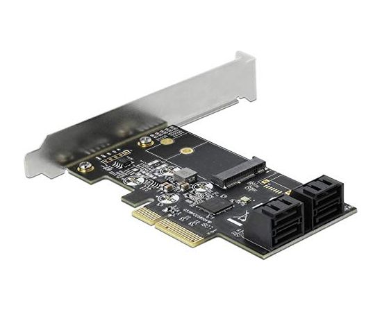 DeLOCK 4P SATA & 1Slot M.2 PCIe x4 -LP