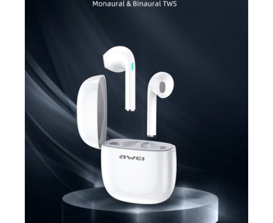 Awei Słuchawki Bluetooth T28 TWS+stacja dokująca Białe