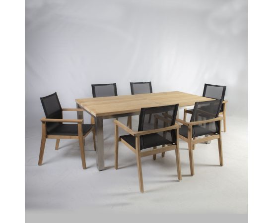 Pusdienu galda komplekts NAUTICA ar 8 krēsliem