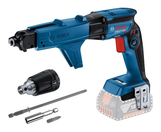 Cordless drywall screwdriver Bosch GTB 18V-45, SOLO, with screwmagazine GMA 55