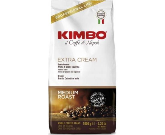 Kafijas pupiņas Kimbo Extra Cream 1 kg