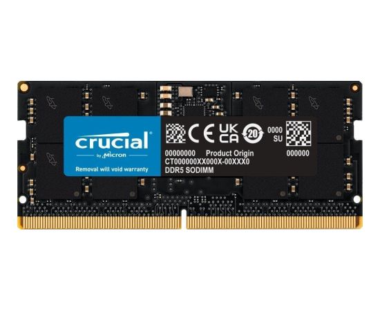 Crucial SODIMM, DDR5, 16 GB, 5600 MHz, CL46 (CT16G56C46S5)