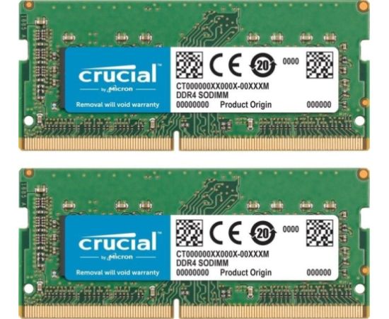 Crucial DDR4, 64 GB, 2666 MHz, CL19  (CT2K32G4S266M)