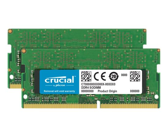 Crucial SODIMM, DDR4, 64 GB, 3200 MHz, CL22 (CT2K32G4SFD832A)