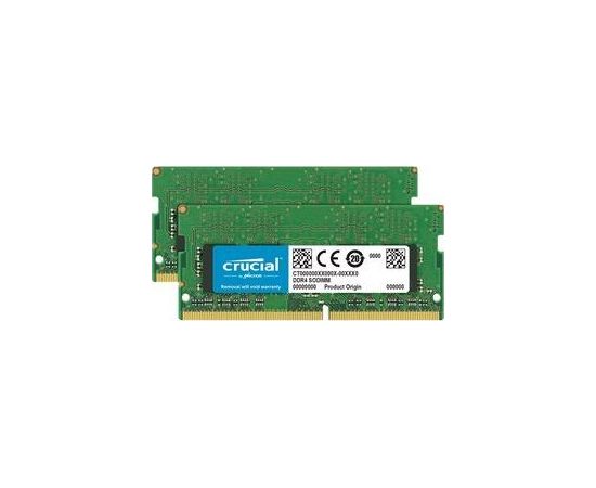 Crucial SODIMM, DDR4, 32 GB, 2666 MHz, CL19 (CT2K16G4S266M)