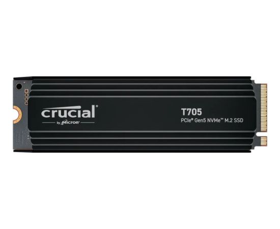 Crucial T705 with heatsink 1TB PCIe Gen5 NVMe M.2 SSD