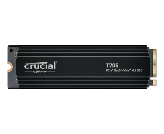 Crucial T705 with heatsink 1TB PCIe Gen5 NVMe M.2 SSD