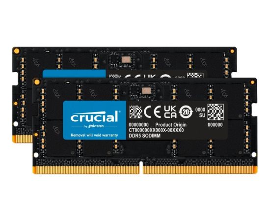 Crucial SO-DIMM Kit 96GB, DDR5-5600, CL46-45-45, on-die ECC