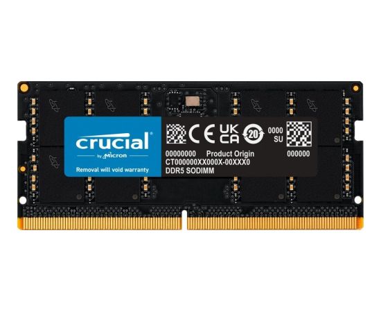 Crucial SODIMM, DDR5, 48 GB, 4800 MHz, CL46 (CT48G56C46S5)