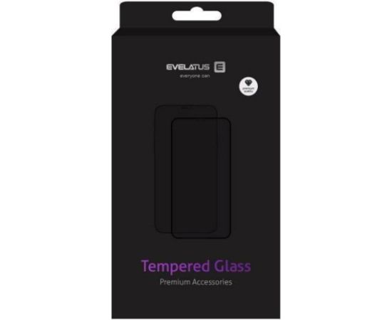Evelatus Samsung  Galaxy A35 2.5D Full Cover Japan Glue Glass Anti-Static Black