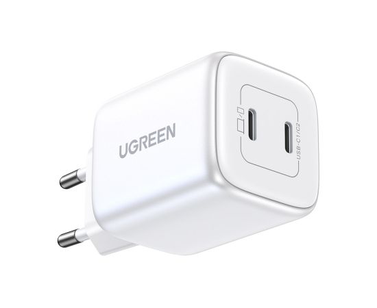 Quick charger GaN 2 x USB-C 45W QC PD Ugreen CD294 - white