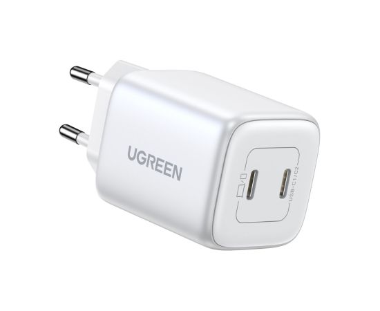 Quick charger GaN 2 x USB-C 45W QC PD Ugreen CD294 - white