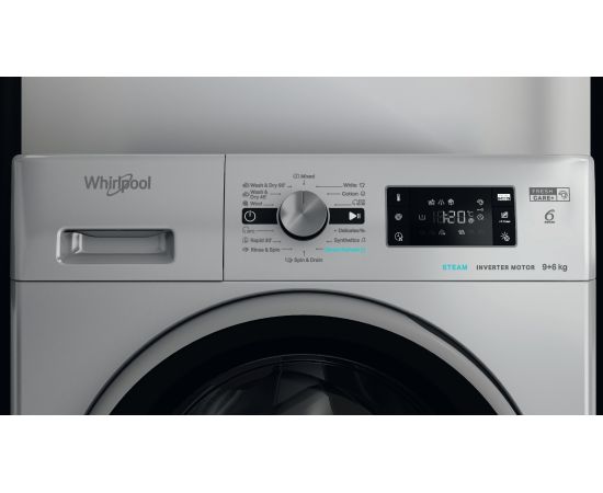 Whirlpool FFWDB 964369 SBSV EE Veļas mašīna  9/6kg ar žāvētāju 1400rpm