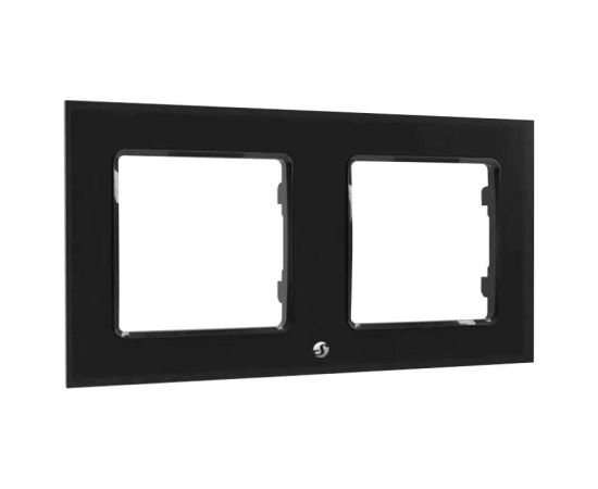 Switch frame double Shelly (black)