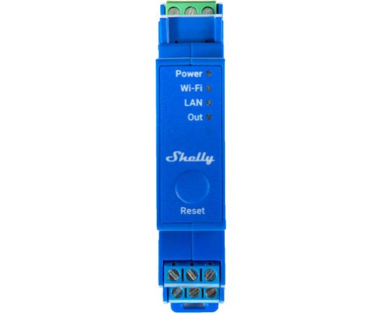 DIN Rail Smart Switch Shelly Pro 1 with dry contacts, 1 channe;