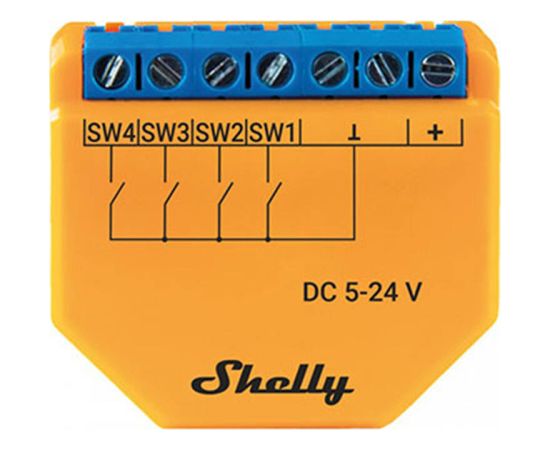 Wi-Fi Controller Shelly PLUS i4 DC, 4-digital inputs