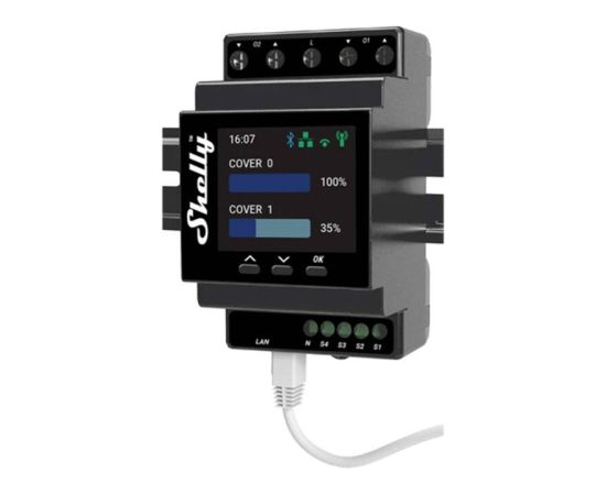 DIN Rail Smart Controller Shelly Pro Dual Cover PM with power metering