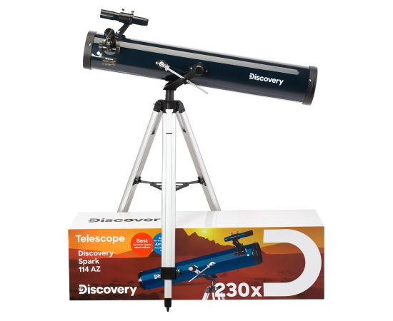 (EN) Discovery Spark 114 AZ Telescope with book