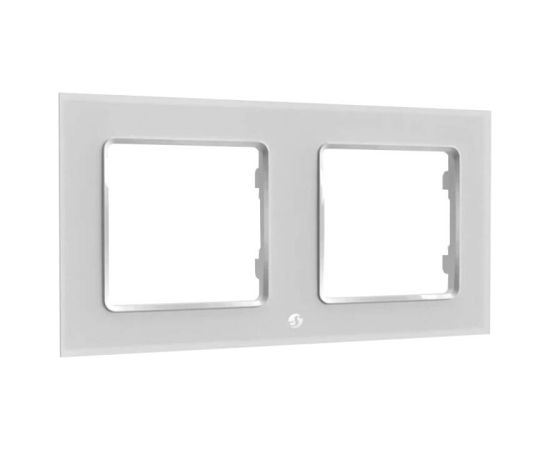 Switch frame double Shelly (white)