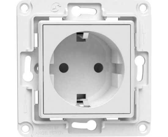 Shelly wall socket (white)